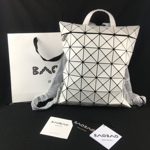 "BAO BAO ISSEY MIYAKE FLAT PACK Backpacks White"